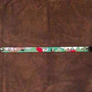 SUMMER FUN NEEDLEPOINT/LEATHER BELT